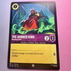 the horned king - 38/204 (common) — lorcana: whispers in the well